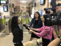  Station Officer Priyanthi Fernando, talking to the media this morning 