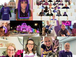 Metro Trains Melbourne staff came together for a virtual morning tea last Friday to celebrate Wear it Purple Day