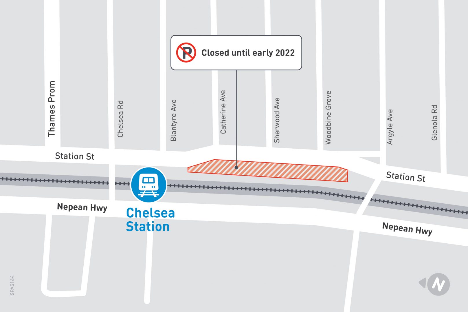 Chelsea car park closures map - click to view larger version of map