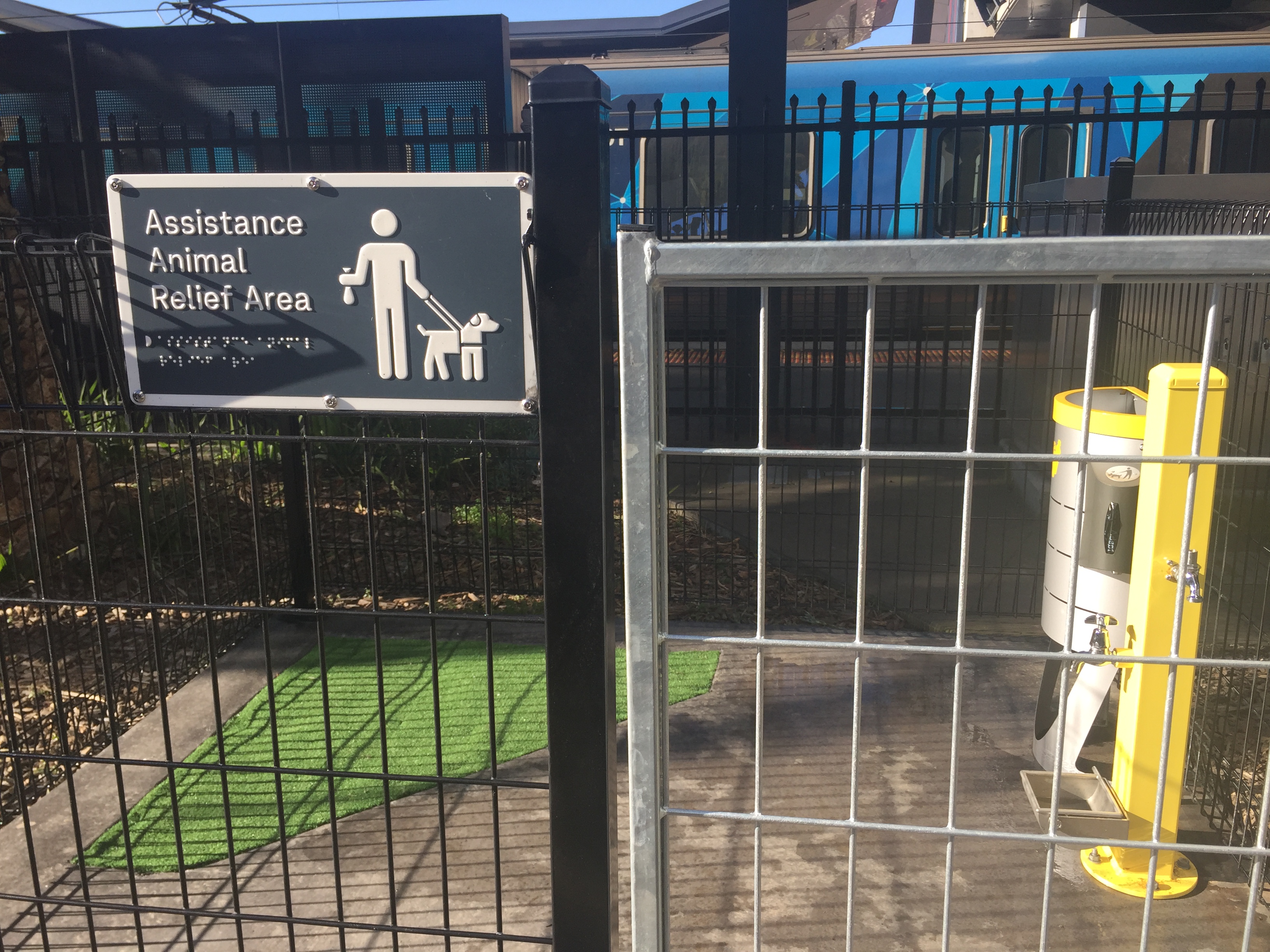 Photo of an Assistance Animal Relief Area