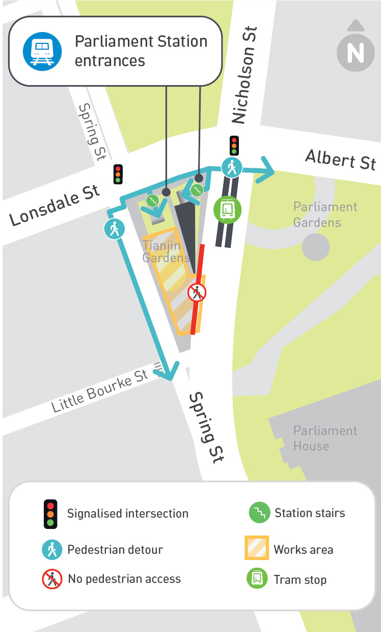 Lonsdale Street - click to view larger version of map