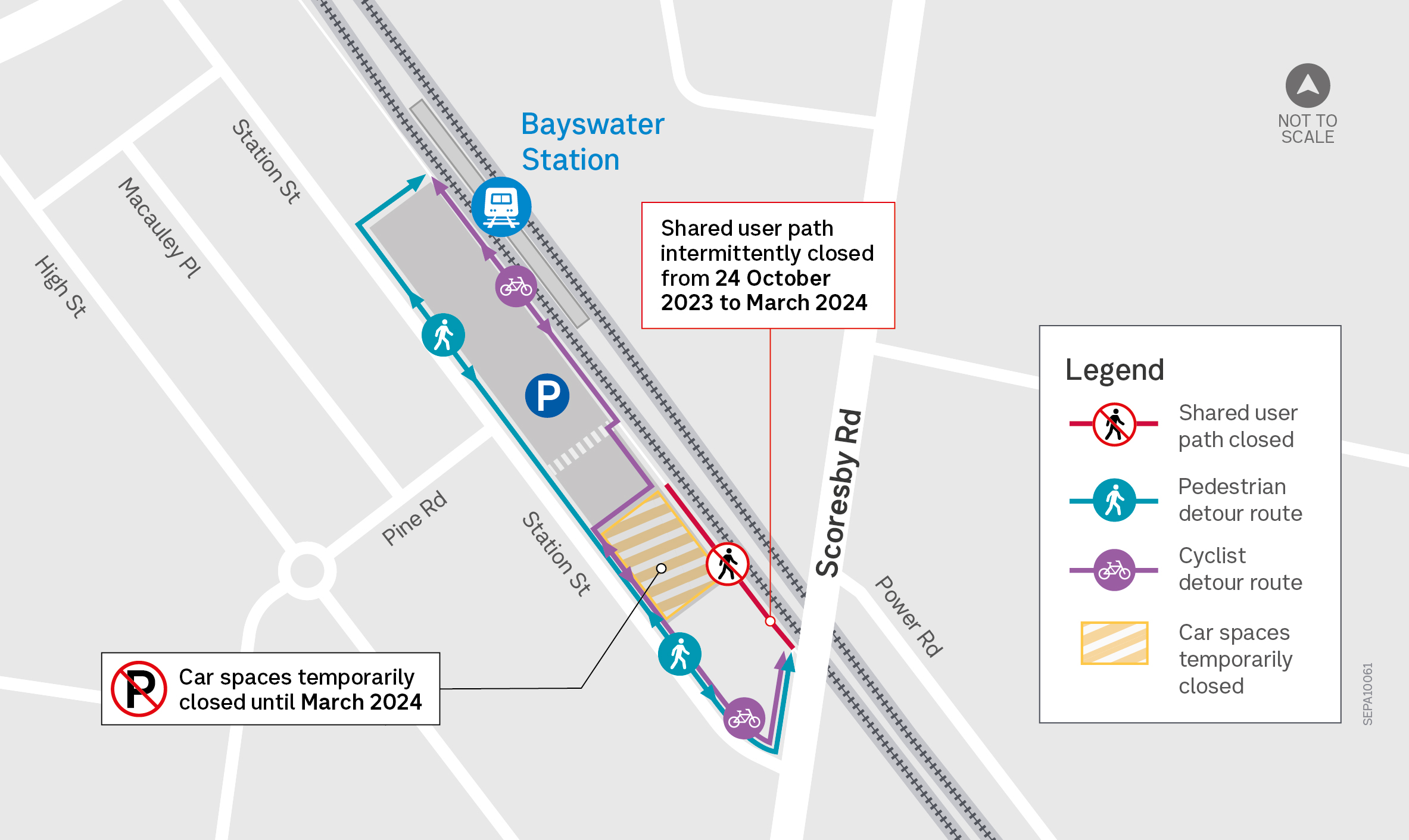 Pedestrian access changes at Bayswater Station | Metro Trains