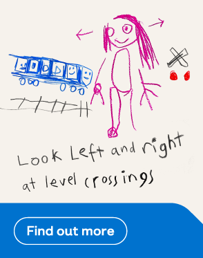Look left and right at level crossings 