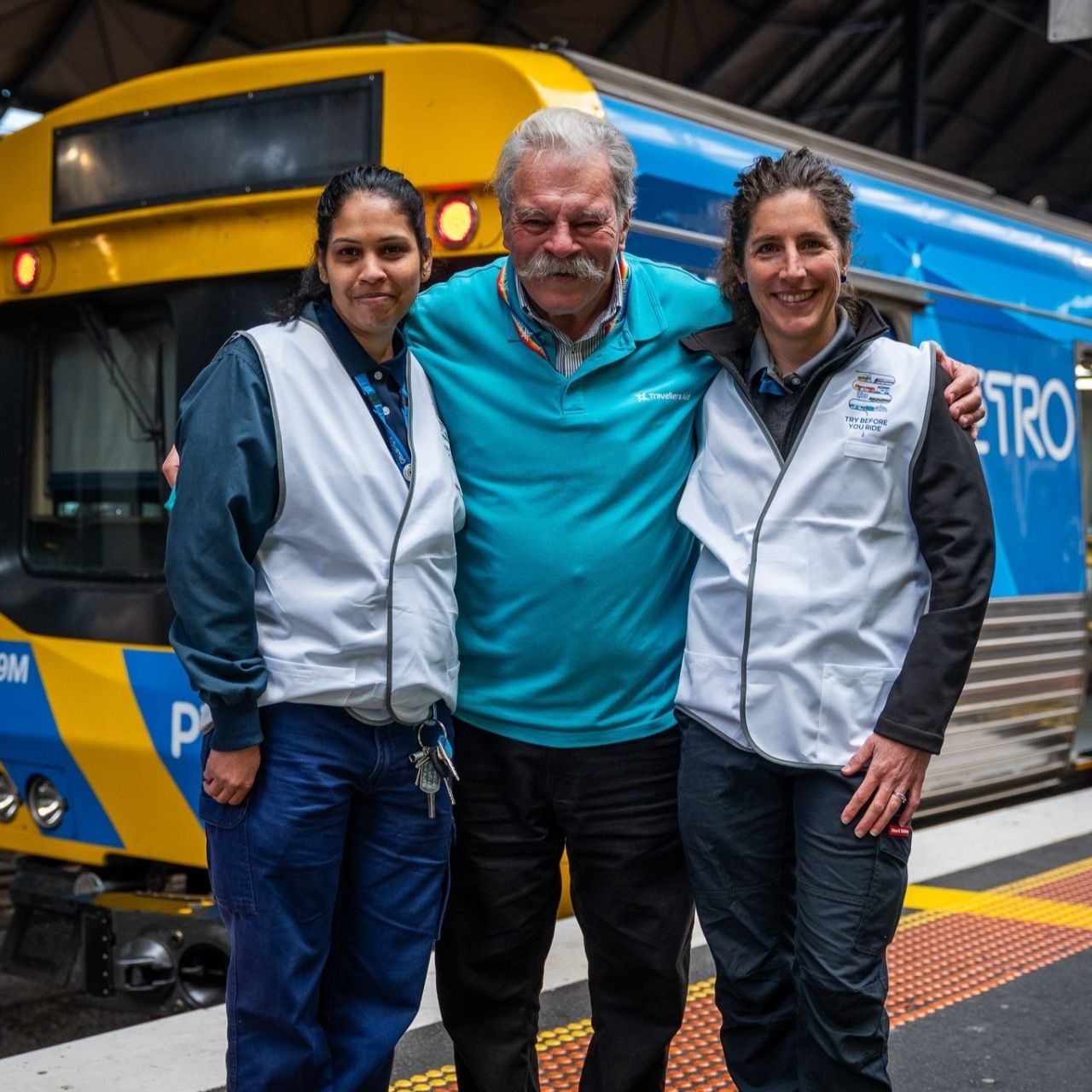 Over 130 people attend Try Before You Ride at Southern Cross Station, building their confidence in accessing public transport.